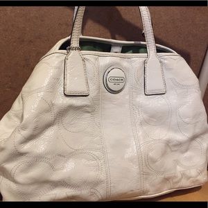Like new off white Coach bag